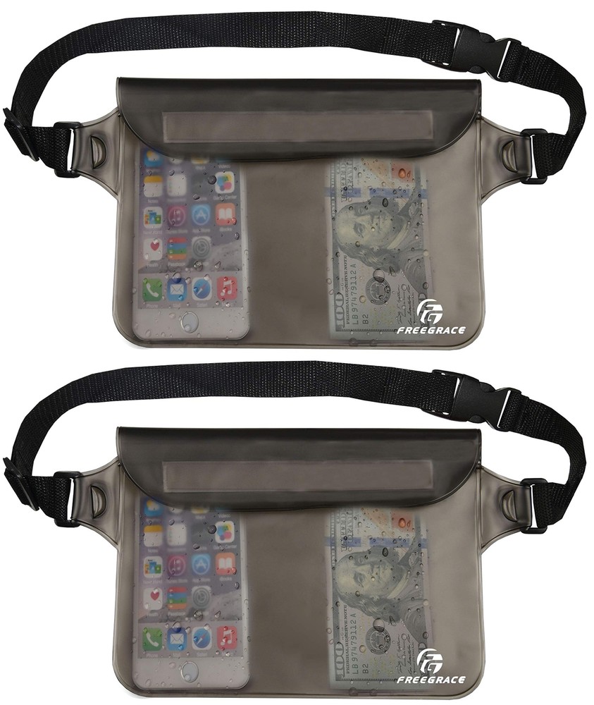 Freegrace Waterproof Pouches with Waist Strap / Pouch Case Bundle Set- Keep Y...