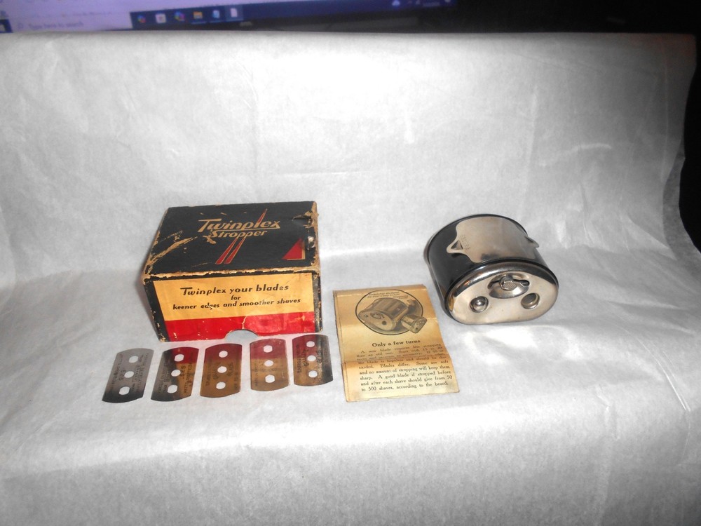 Twinplex Stropper Razor Sharpener W/ Instructions G-100 - Gillette/Probak