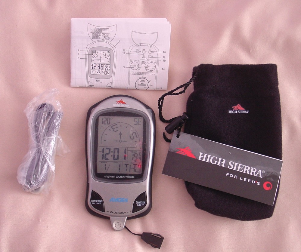New High Sierra Backlit Digital Compass