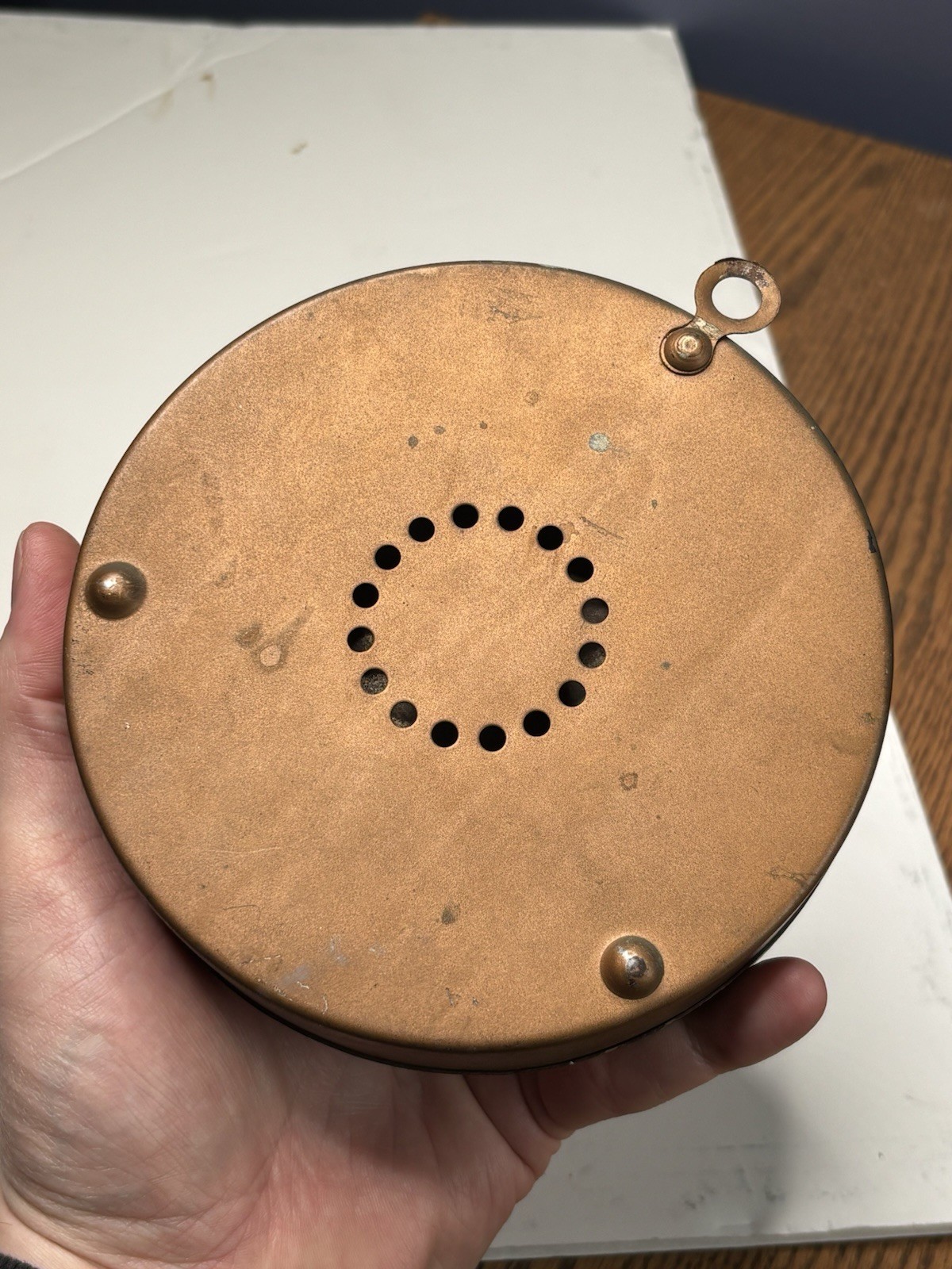 Antique Original RARE American Engraving Thermometer Trade Sign Indian Eagle MA