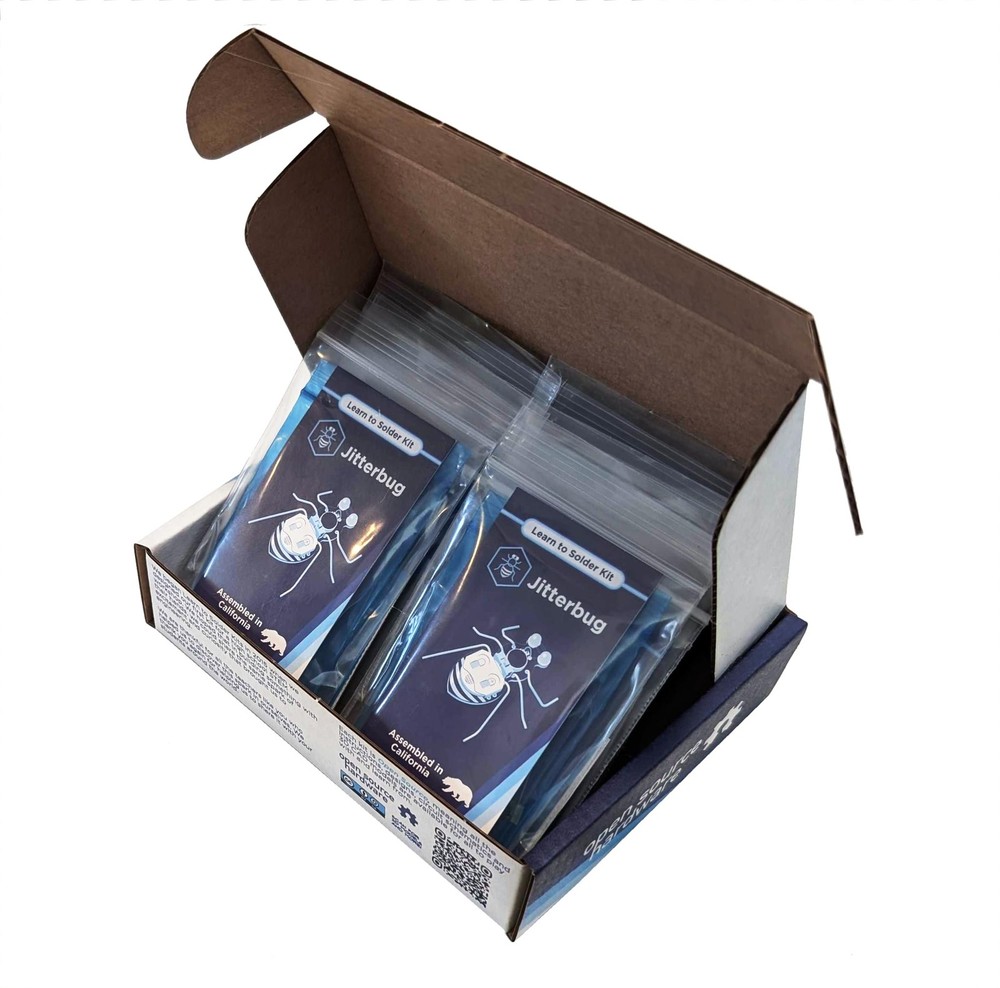 Jitterbug, Bulk Educator Pack | DIY Soldering Kit for Beginners | Electronics...