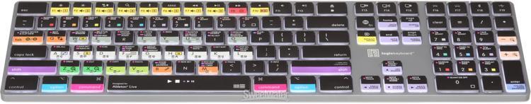 Logickeyboard Titan Wireless Backlit Keyboard for Ableton Live - Mac