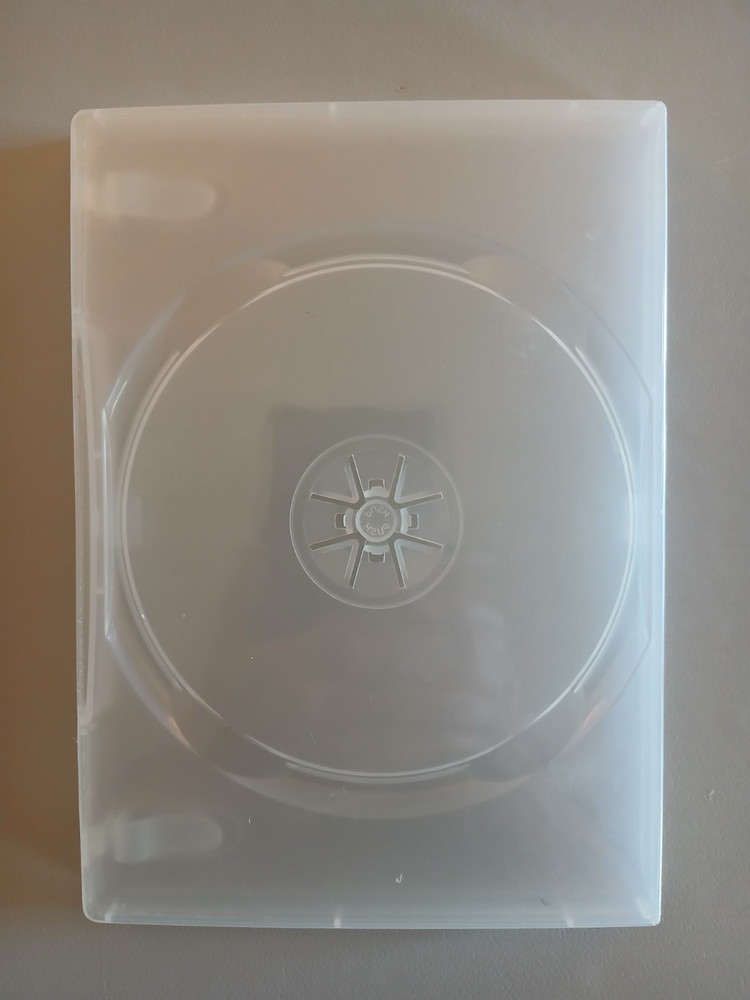 REPLACEMENT DVD CASE CLEAR HOLDS SINGLE DVD