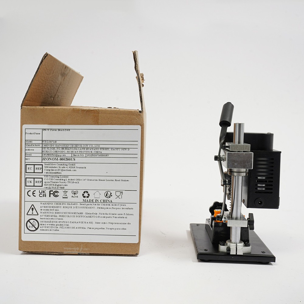 Power Bench Drill, Mini Drill Press, Adjustable Speed Electric Drilling Machine