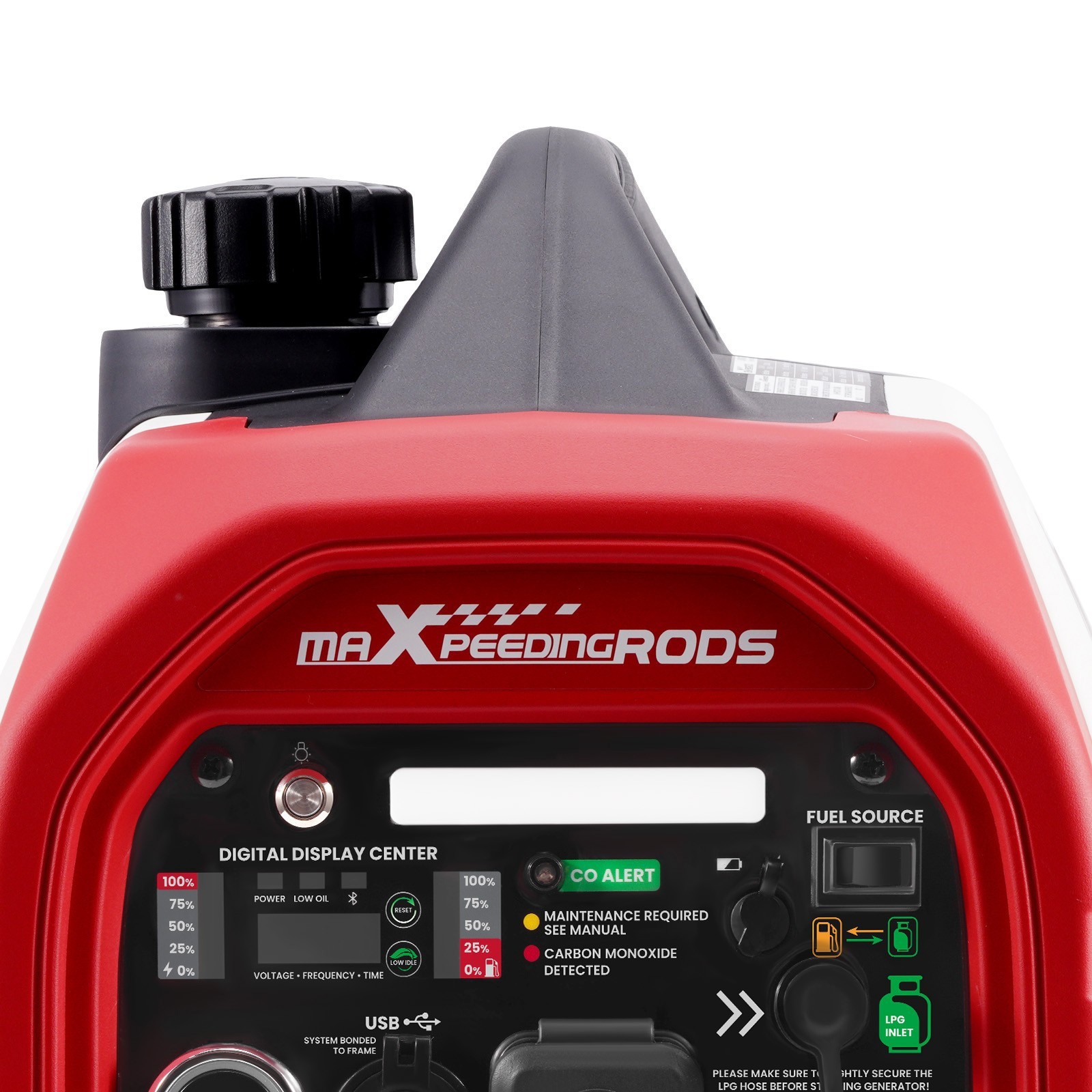 4KW Dual Fuel Portable LPG/Gas Generator Inverter Bluetooth E-Start EV-charging