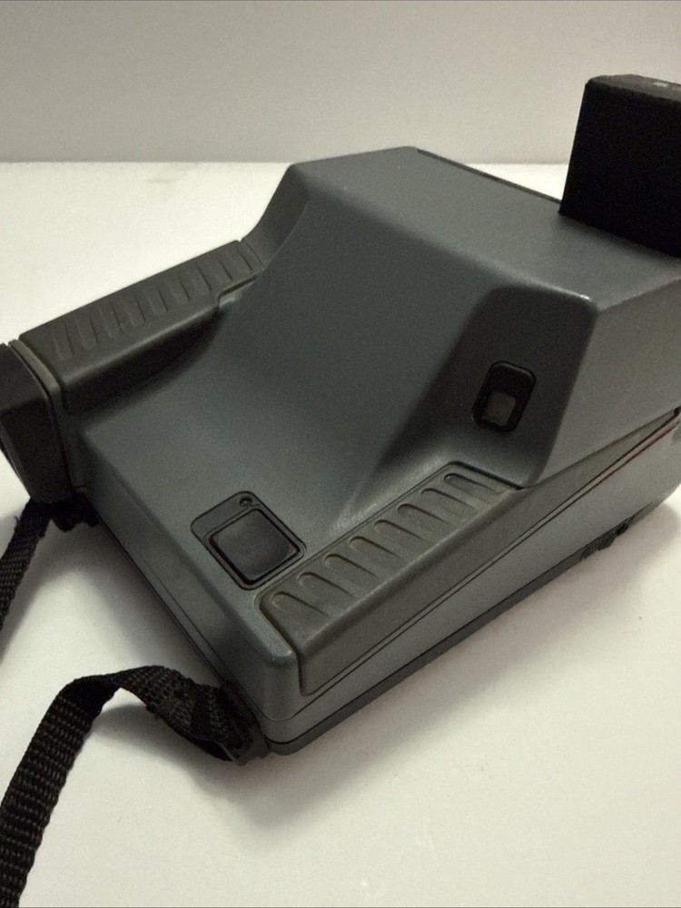 Vintage Polaroid Impulse Instant Camera W/ Strap Gray Untested