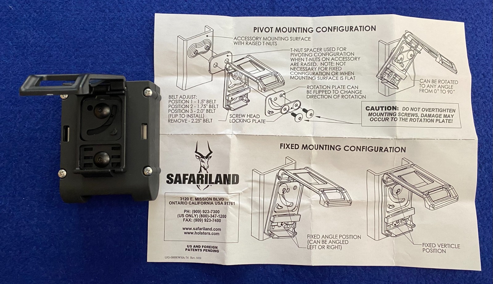 NOS Safariland 4 Round Shotgun Shell Carrier 085-12-2 Black