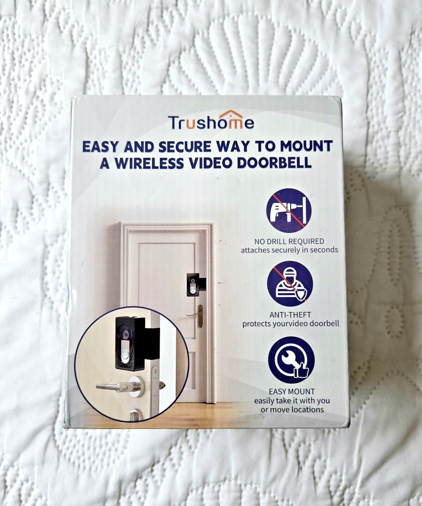 Trushome Adjustable No-Drill Mounting Bracket for RING Video Doorbells
