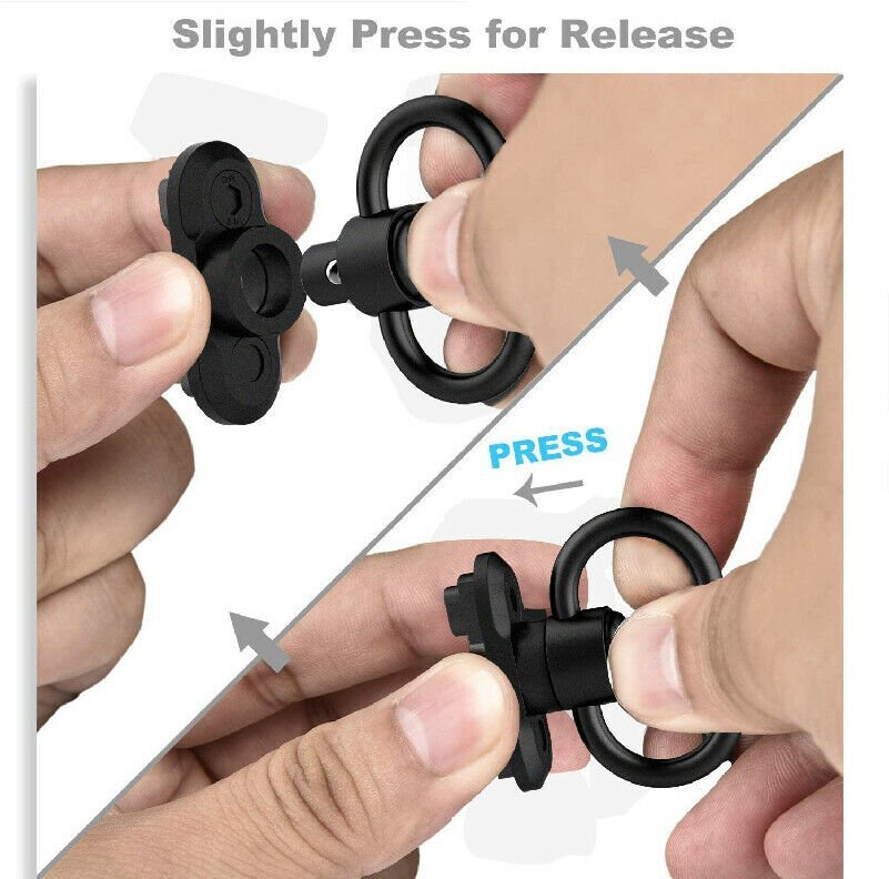 Tactical 2 Point Sling Adjustable Gun Rifle Strap M LOK QD Sling Swivels Mount