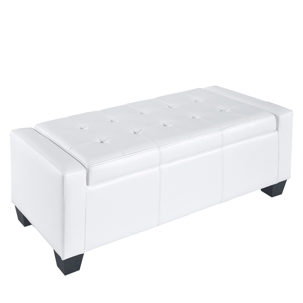 Rectangular Tufted Storage Ottoman 50.5" Home Furniture
