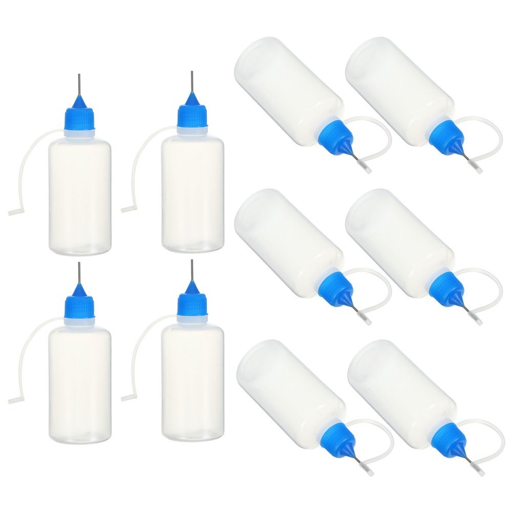 10 Pcs Craft Glue Containers Refillable Bottles Applicator Squeeze