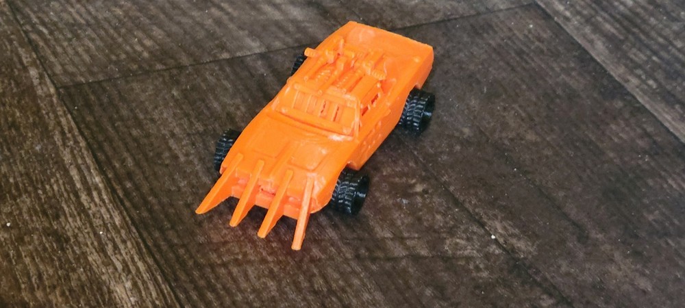 Apocalyptic Combat Car With Wheels that roll. 3d printed. One item
