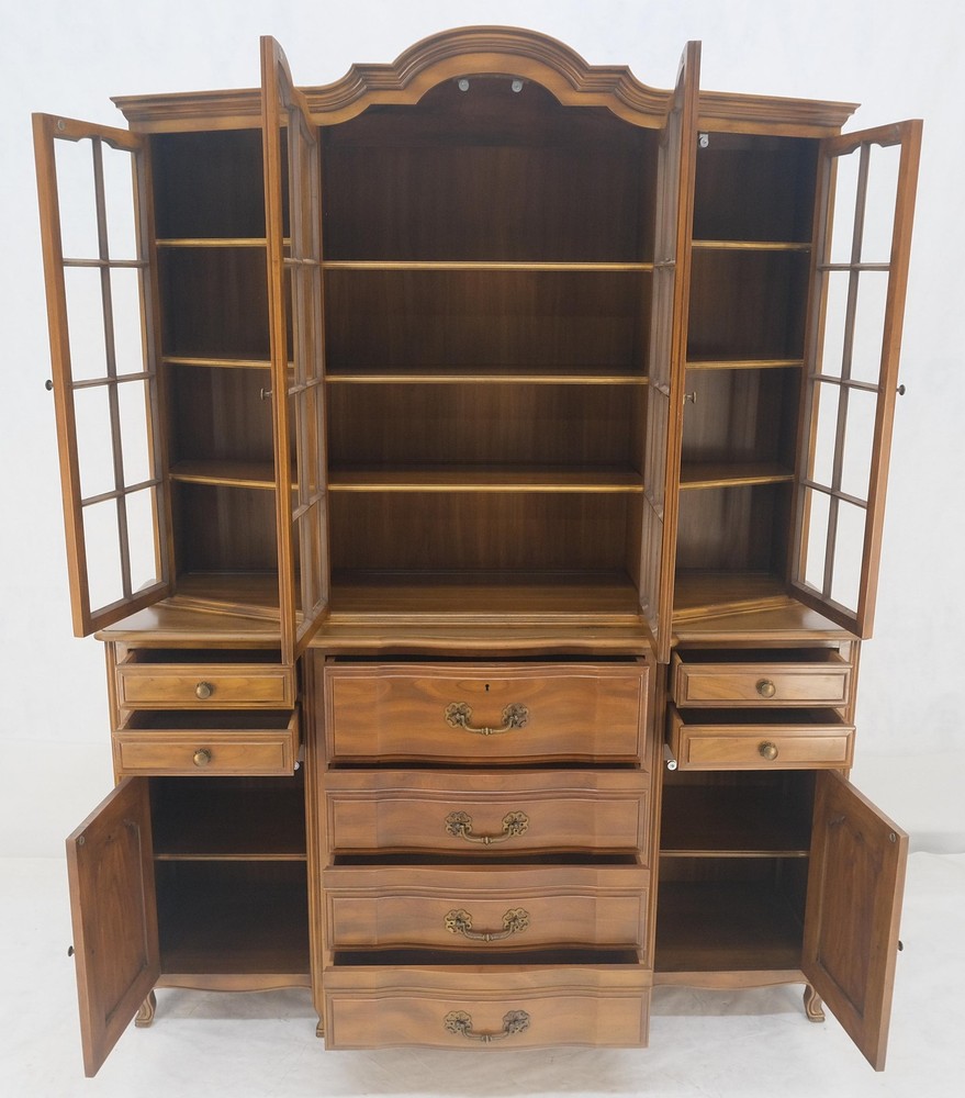 Widdicomb Solid Cherry Butlers Drop Front Leather Top Desk Breakfront MINT