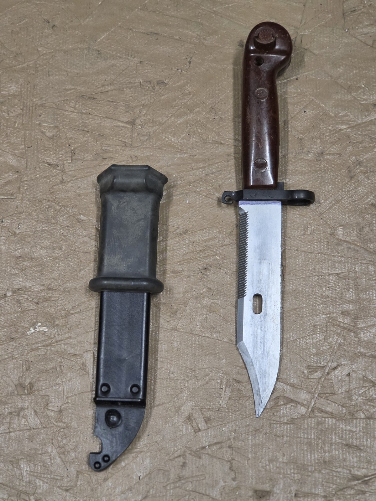 Russian Type 2 Bayonet W/Matching Serial Numbers Scabbard W/Rubber Guard