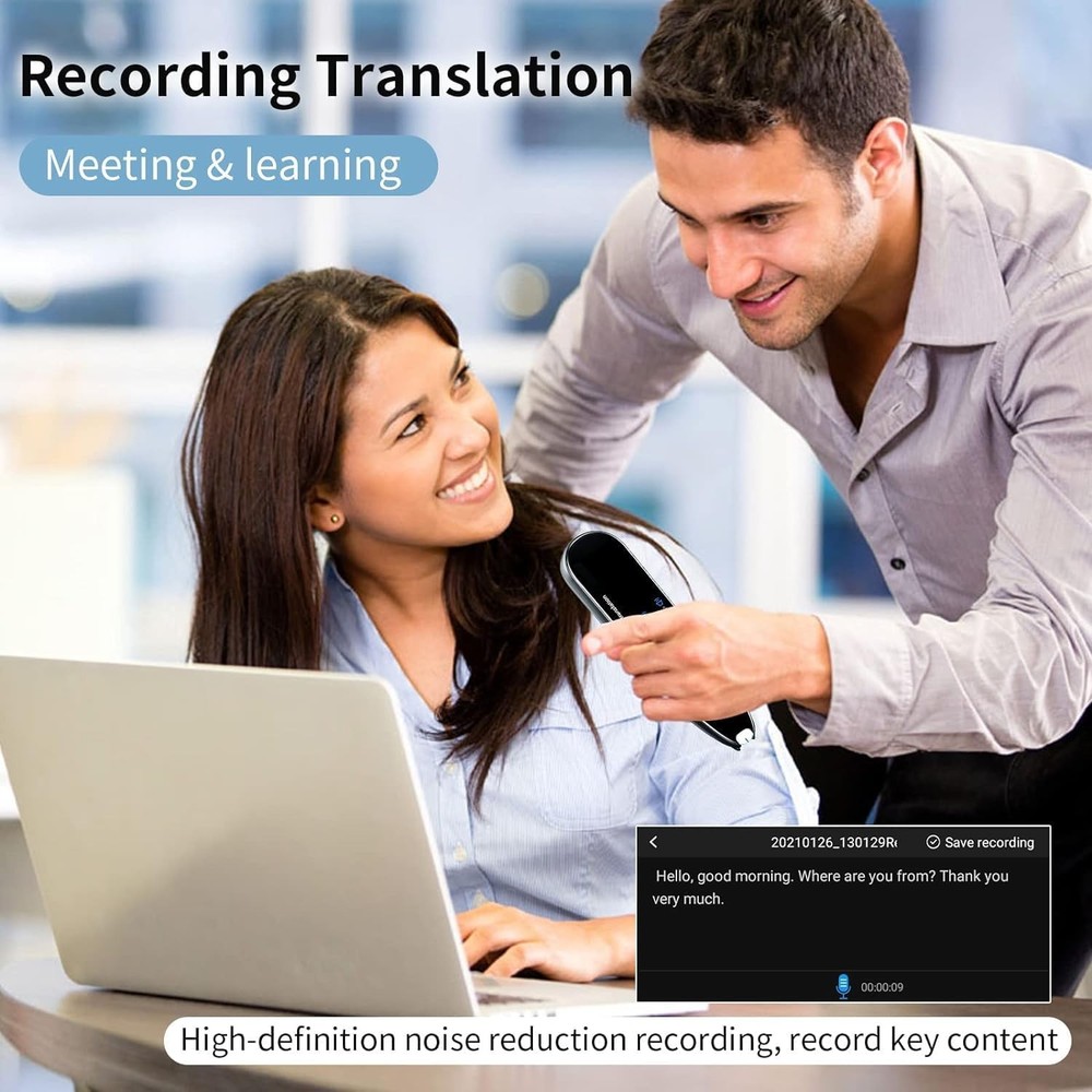 Translator Pen - 112 Languages OCR Scanner & Text-to-Speech Reader Pen