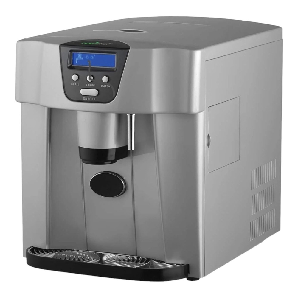 NutriChef Countertop Ice Cube Maker Machine & Dispenser - Kitchen PYLE PICEM-75
