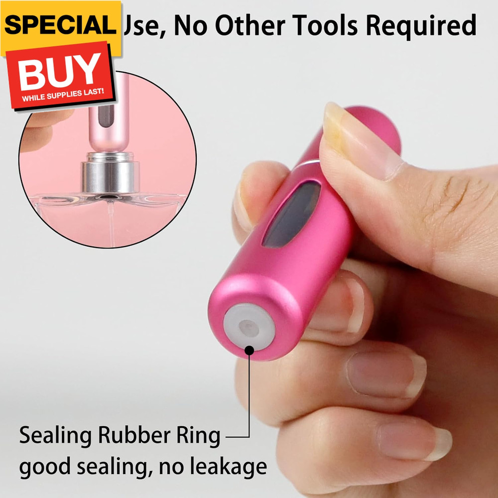 10PCS Mini Refillable Perfume Atomizer Bottle, Portable 5ml Spray Scent Pump Cas