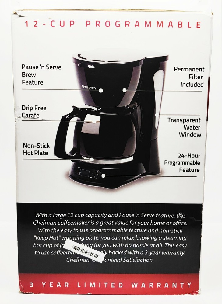 Chefman programmable coffee maker
