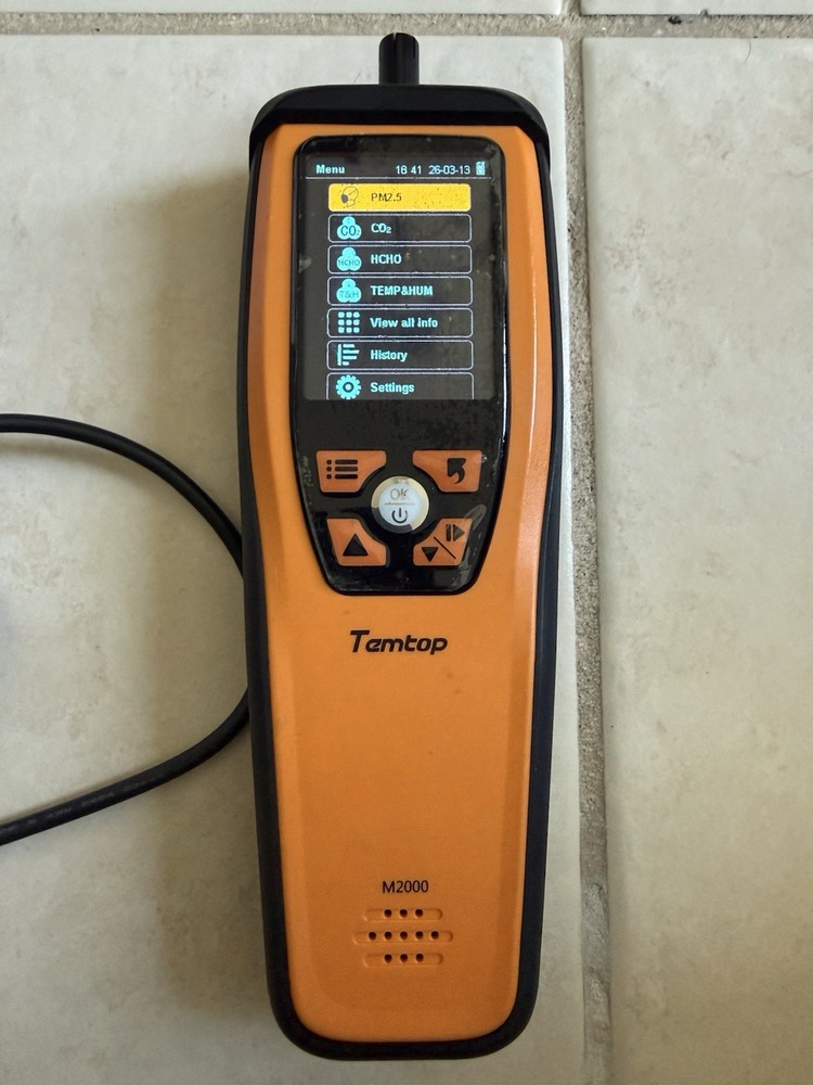 Temtop M2000 Second Version Air Quality Detector  Particles Humidity Temp