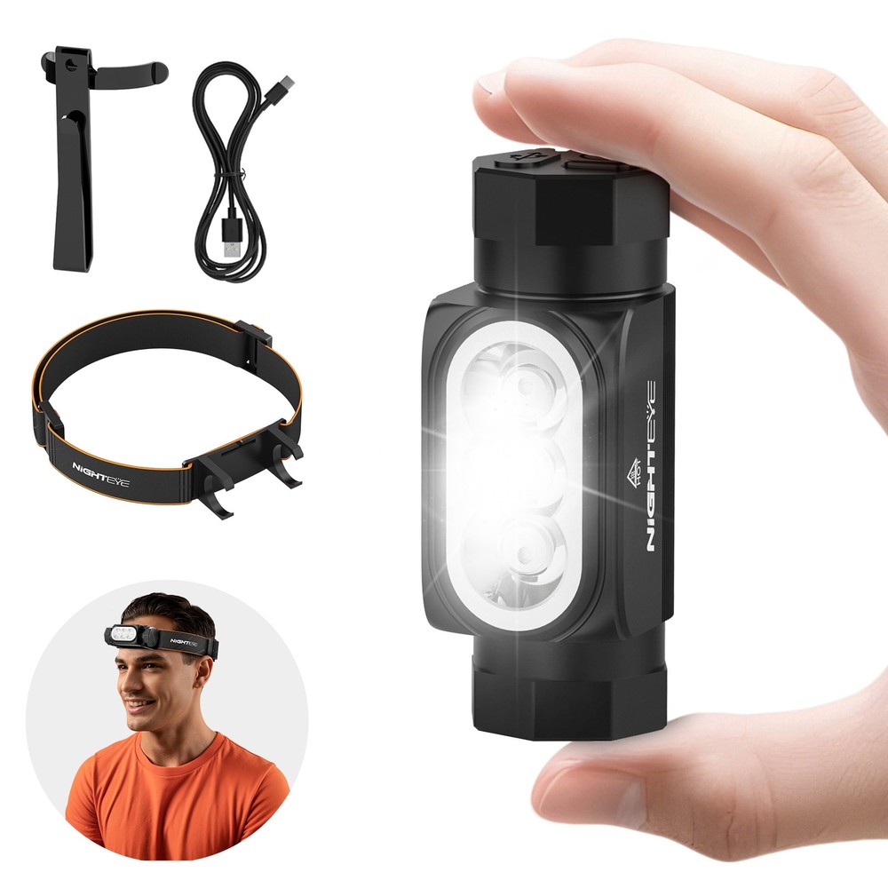 LED Headlight White Miner Mining Lamp Torch Camping Hiking Head Light Flashlight