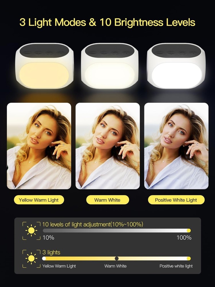 Compact Magnetic Light for DJI Gimbal - Versatile 3 Modes, 10 Brightness Options