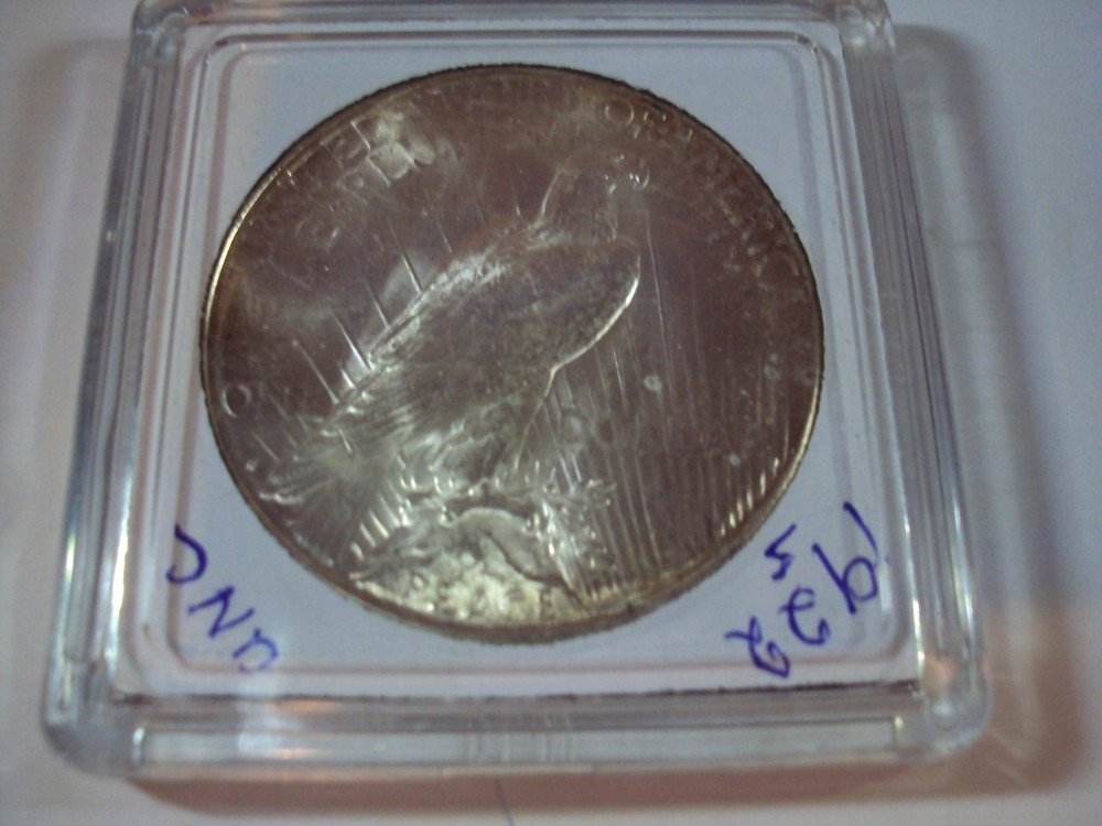 1922 s uncirculated Peace silver dollar