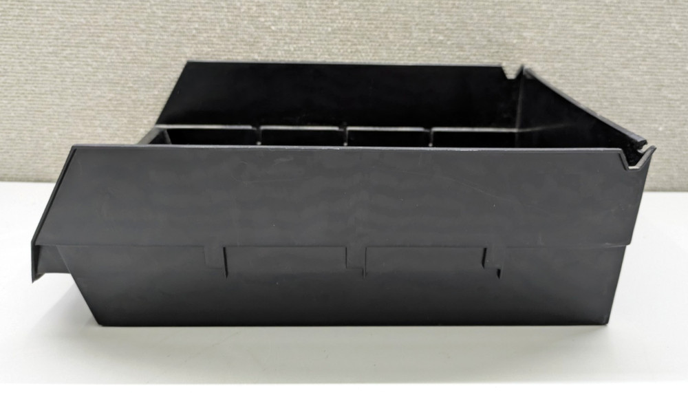 ☑️ 6 Pack Black Storage Box Bin Stackable Display Open Storage Accessories Used