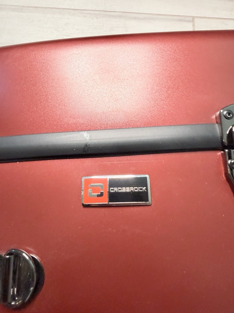 Crossrock Low A Baritone Saxophone Case with Wheels | Polycarbonate Hard Shell