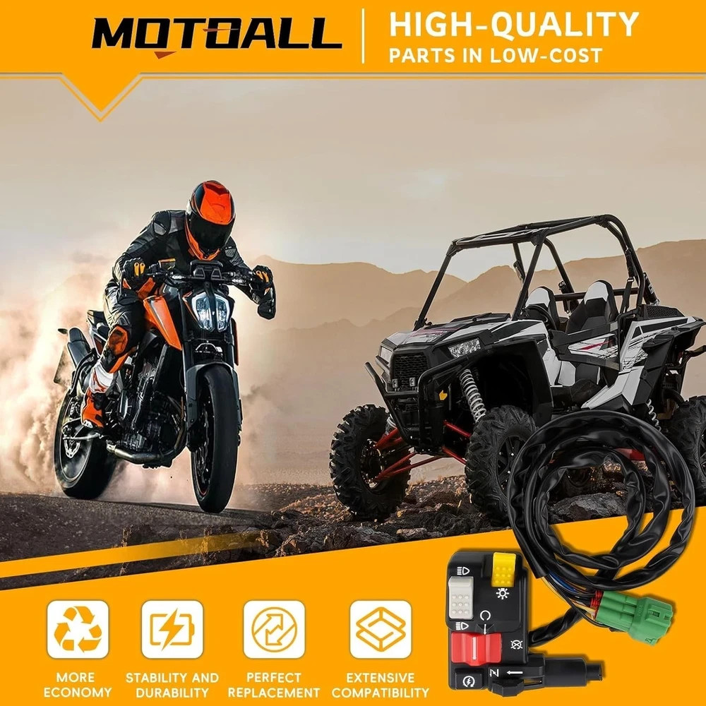 Starter Switch for Foreman TRX 400 450 Headlight Start Stop Choke Left