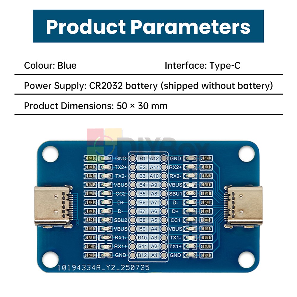 Double Head TYPE-C Cable Detection Module USB C to USB C Cable Detection Module