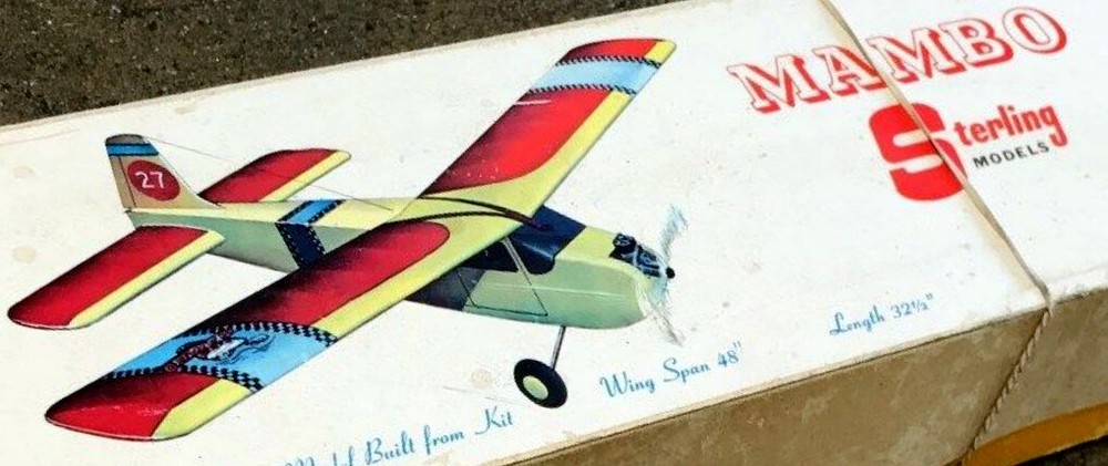 Sterling MAMBO PLANS & PATTERNS a Mighty Mambo Reduced to 48" RC Model Airplane