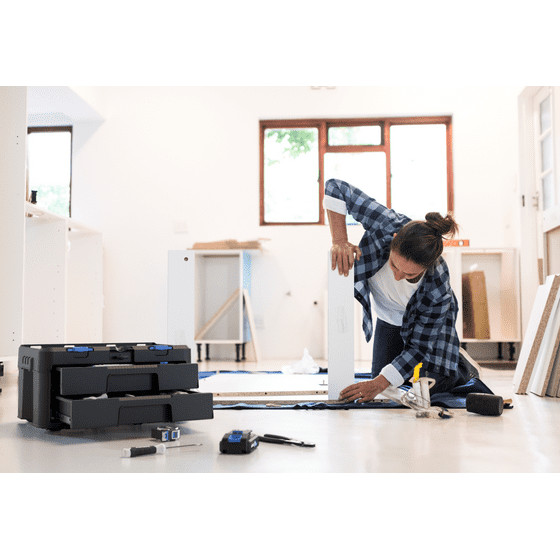 Hart Stack System Two Drawer Unit, Small Tool and Parts Storage, Modular Storage