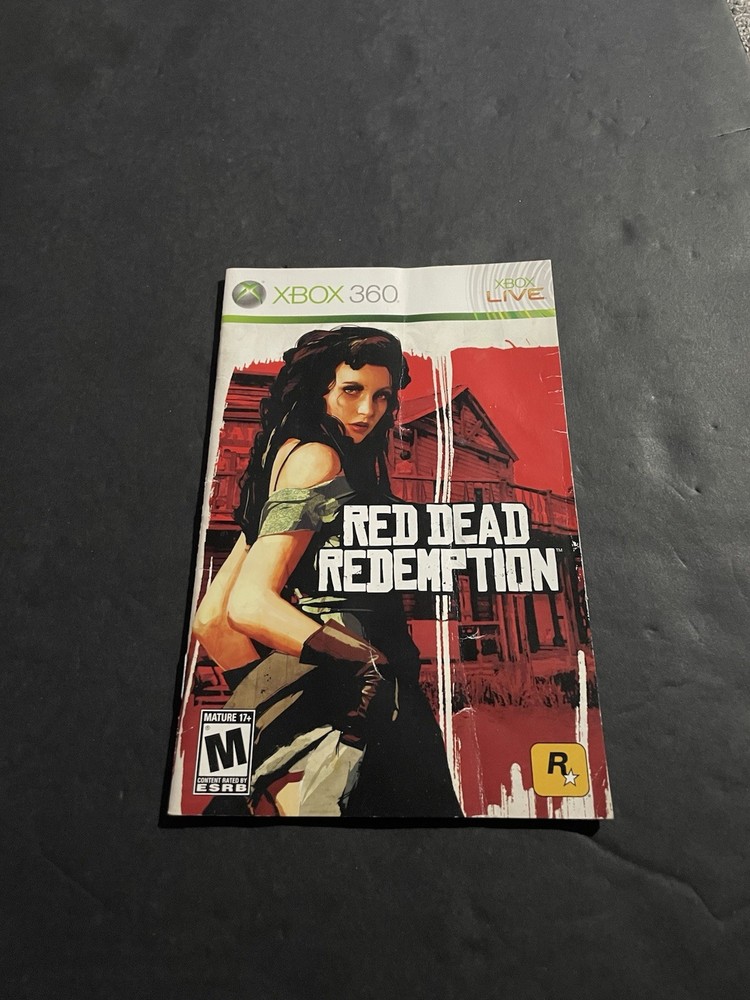 red dead redemption xbox 360 Manual Only