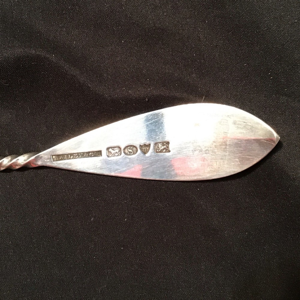 Bailey & Co. Sterling Serving Repousse Grape Spoon