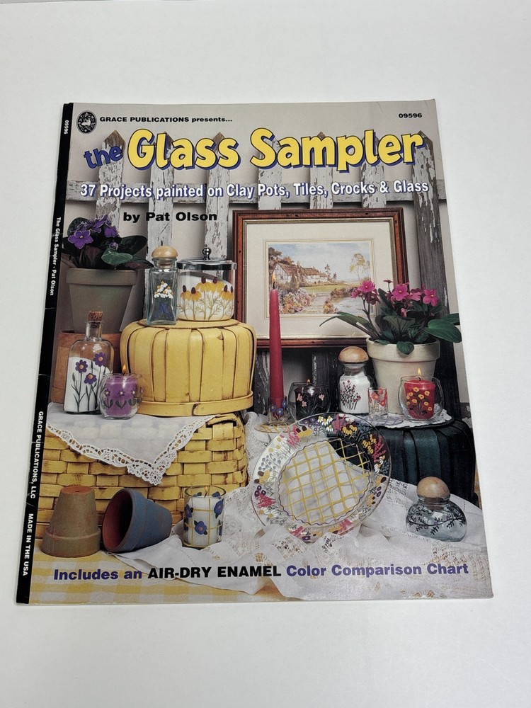 Grace Publications Glass Sampler 37 Projects Decorative Painting Pattern Booklet