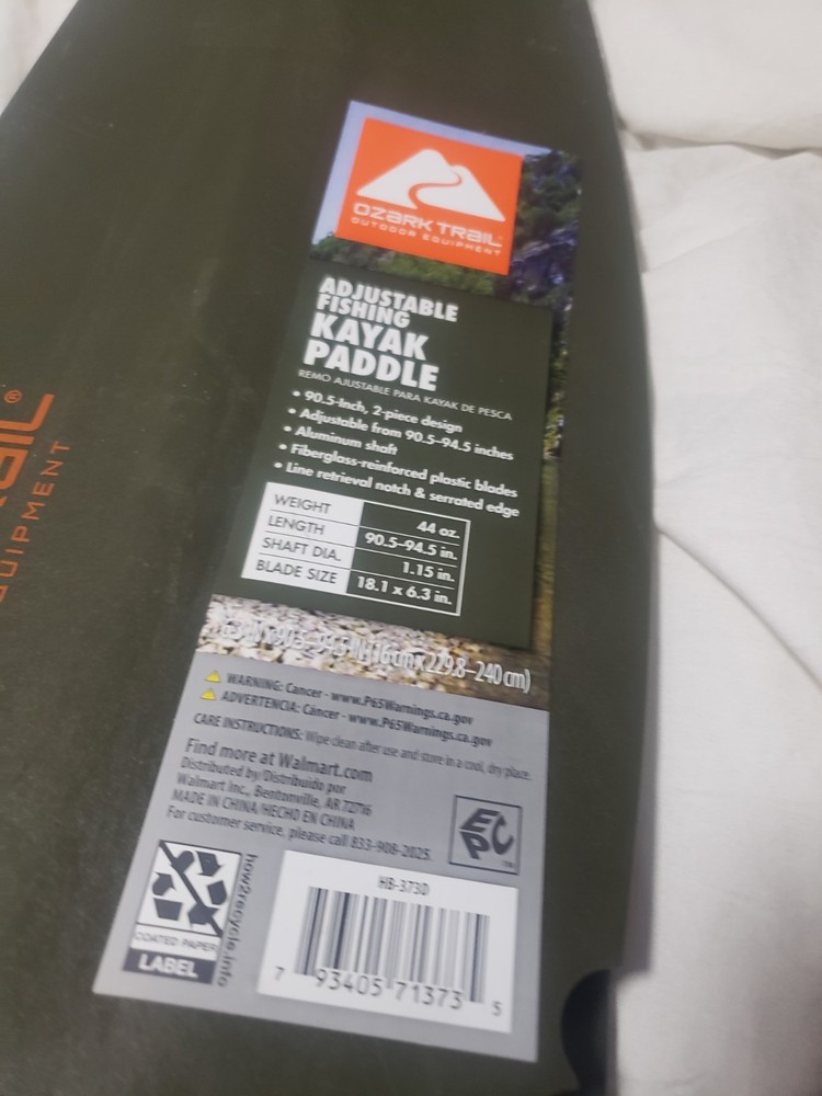 Ozark Trail Extreme Angler Adjustable Kayak Paddle