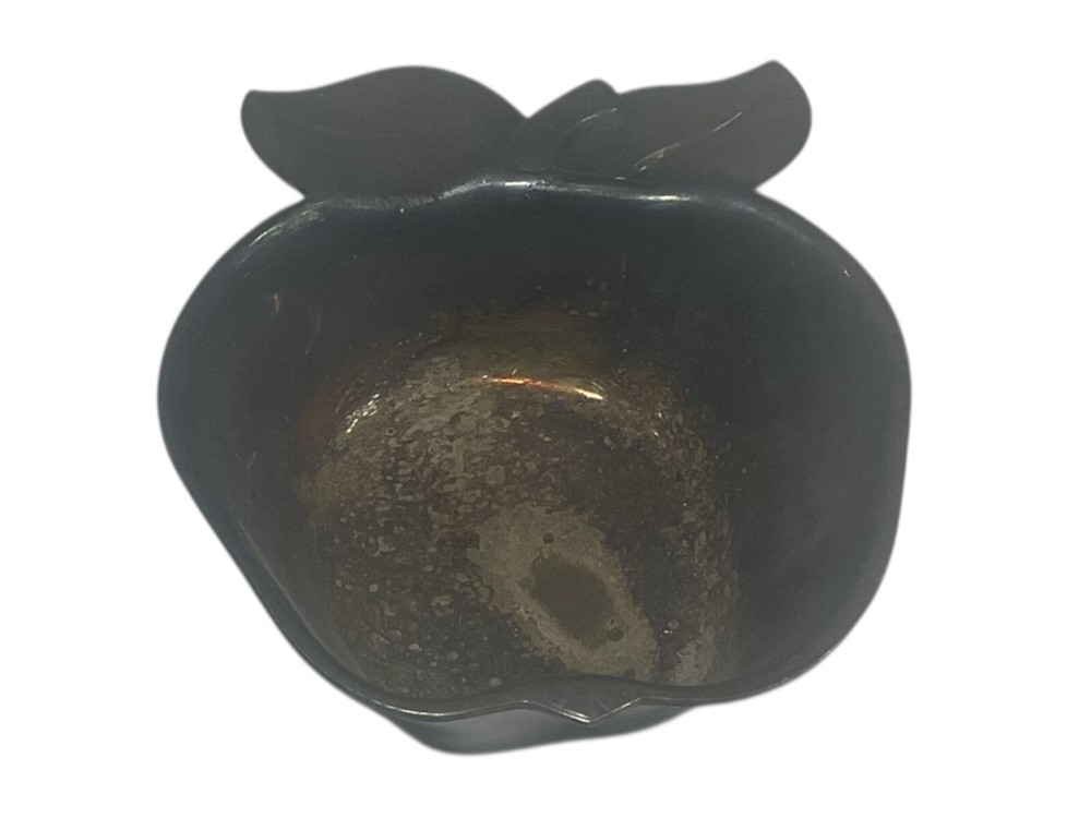 Silver Plated Apple Shaped Trinket Candy Dish International Silver Co