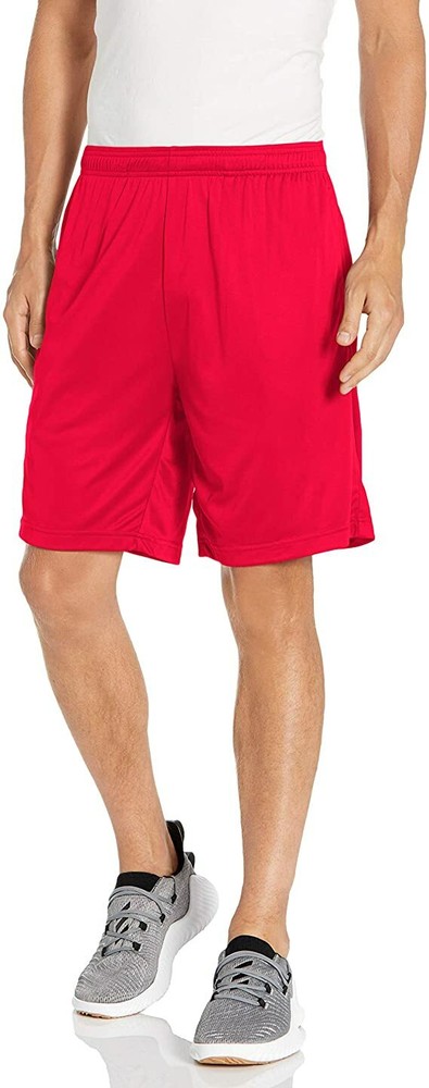 TEAM 365 Mens Zone Performance Shorts Red Medium