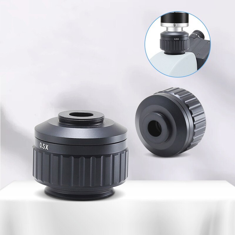 Trinocular Stereo Microscope Ring 0.5X C/CS Industrial Camera CCD Adapter CTV