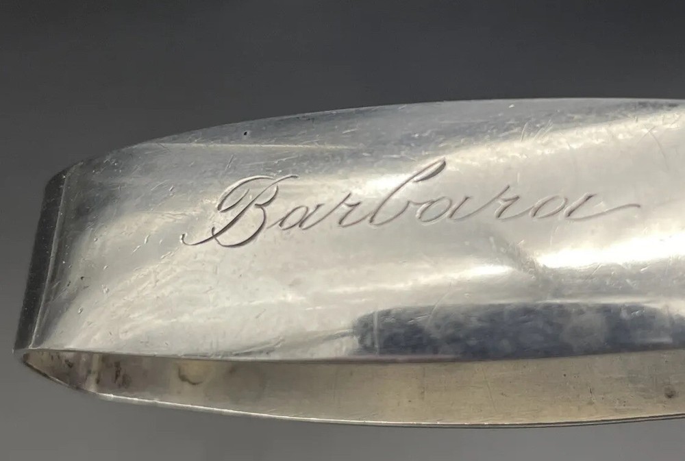 Watson Sterling Silver Napkin Ring Name Engraved “Barbara”
