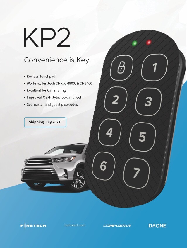Compustar Firstech FT-KP2 Keyless Pin 4th Generation Touchpad w/ 7 Digits KP2