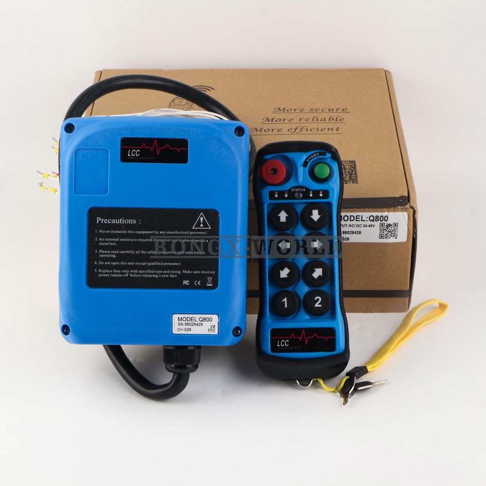 8Button Single Speed Hoist Crane Industrial Wireless Remote Control Single Q800