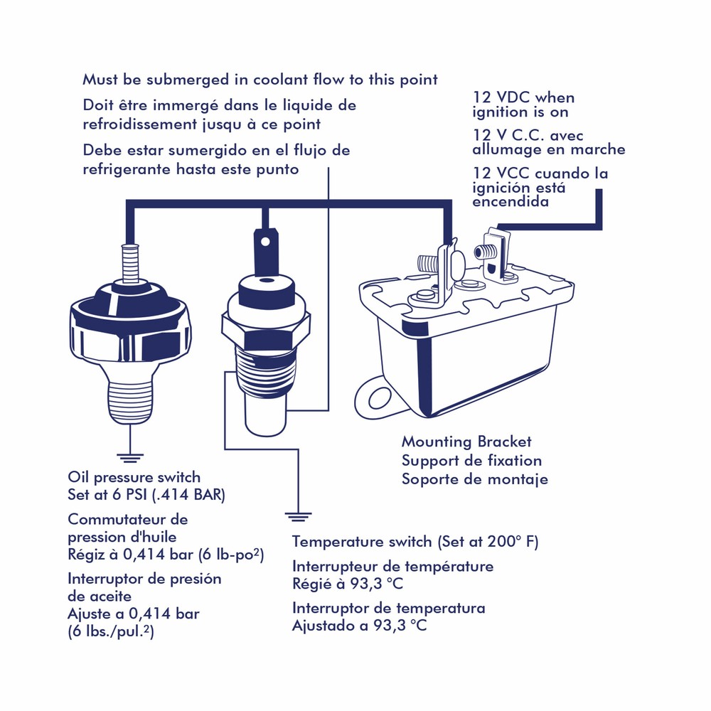 Sierra MP41400 Marine Warning Kit