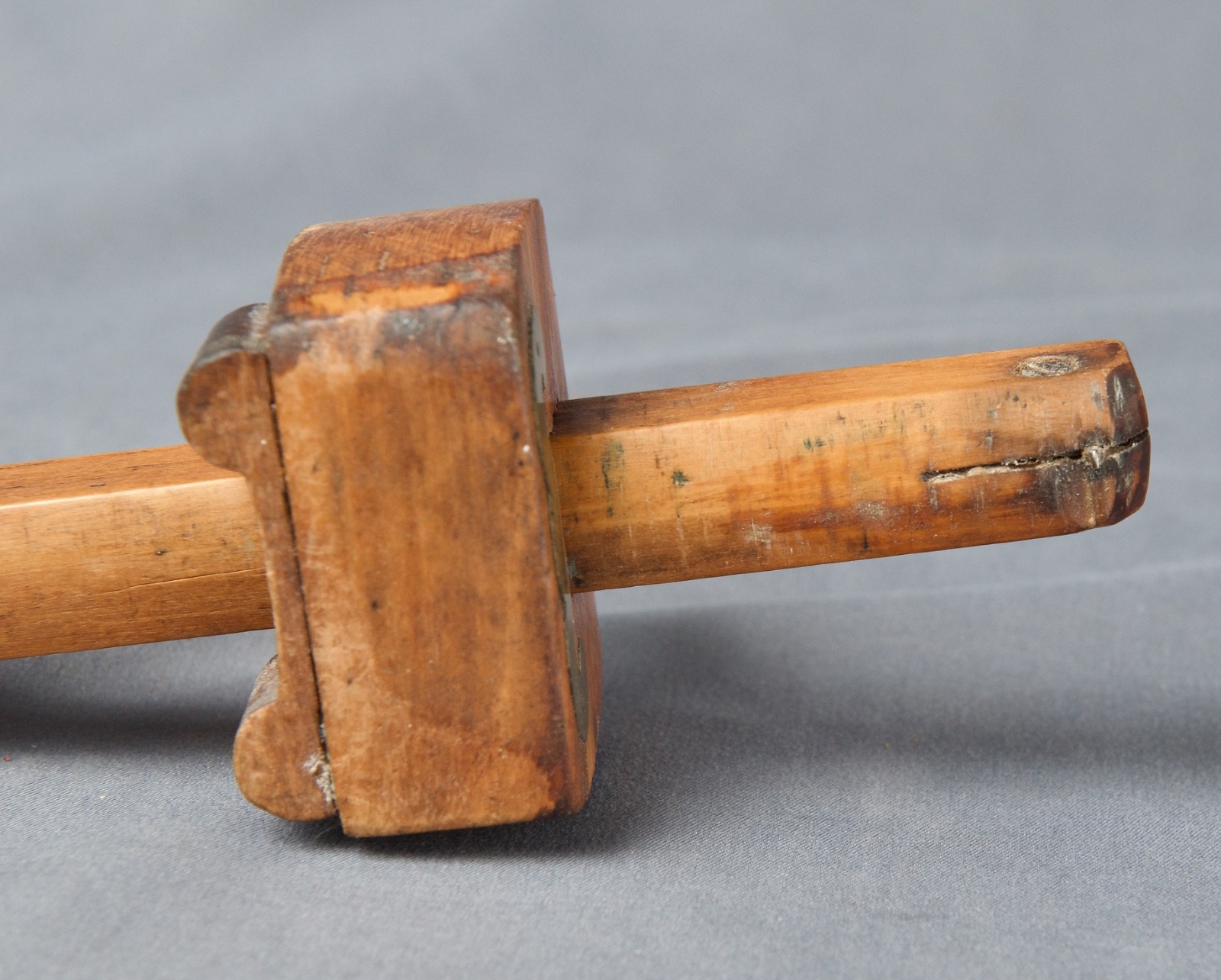 Vintage Stanley No. 65 Wood & Brass Marking Gauge - Made In USA