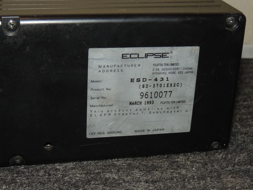 Eclipse 12 CD Disc Changer ESD-430 Remote Controller and Modulator QU-122A