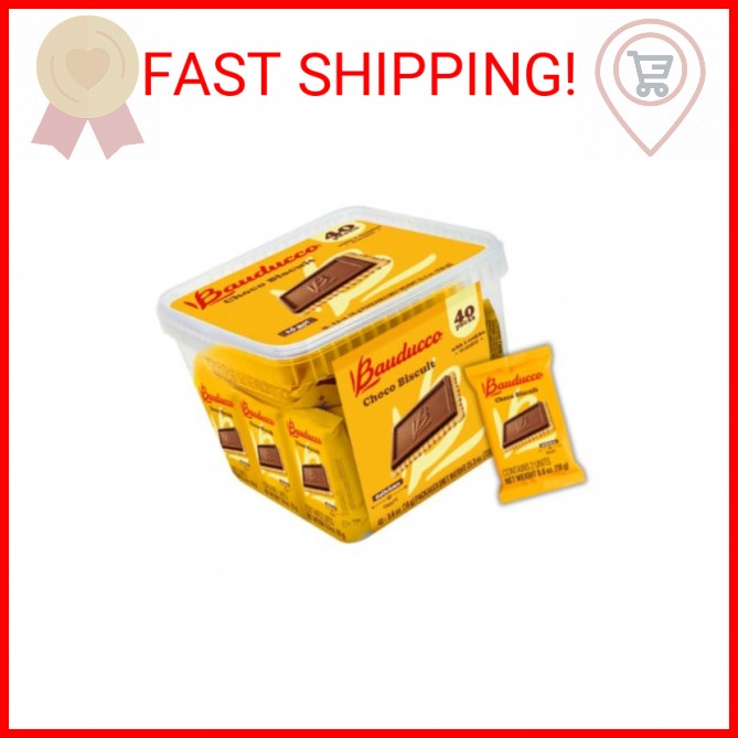 Bauducco Choco Biscuit Cookies – Crispy Chocolate-Covered Biscuits, Individually