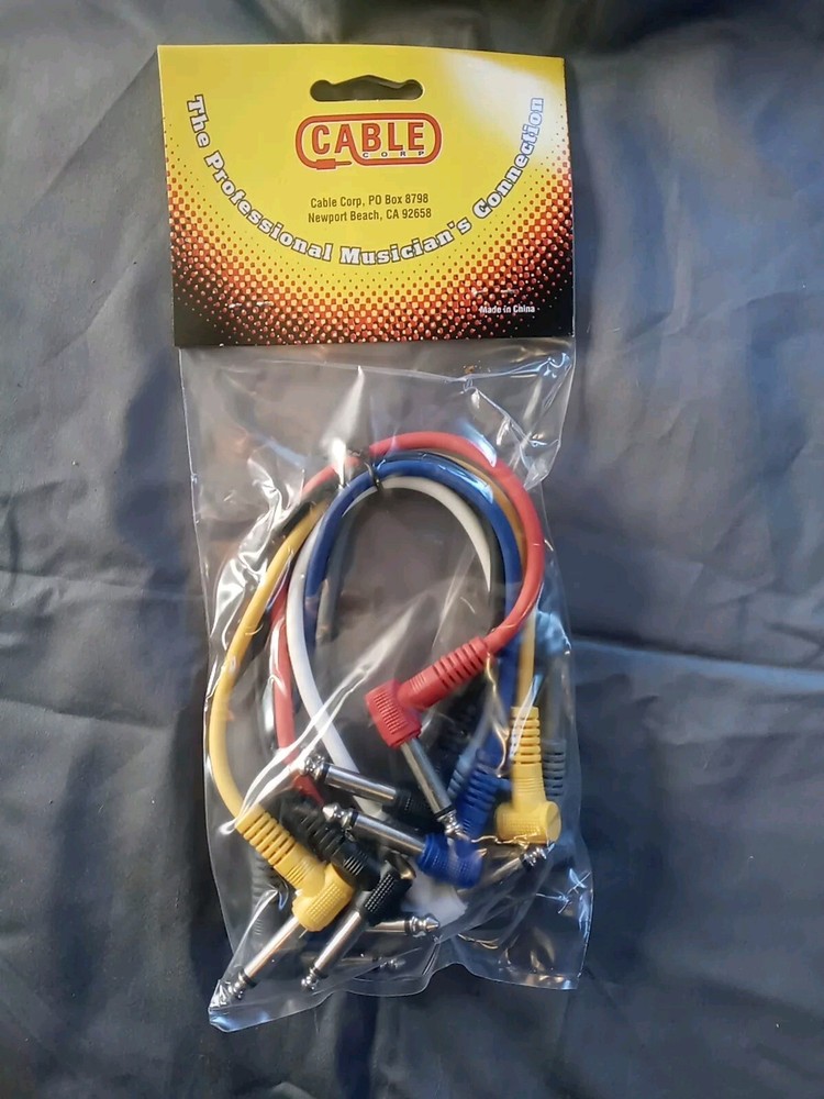 Cable Corp SPC06 1' Effects & Patch Cables (Pack Of 6)
