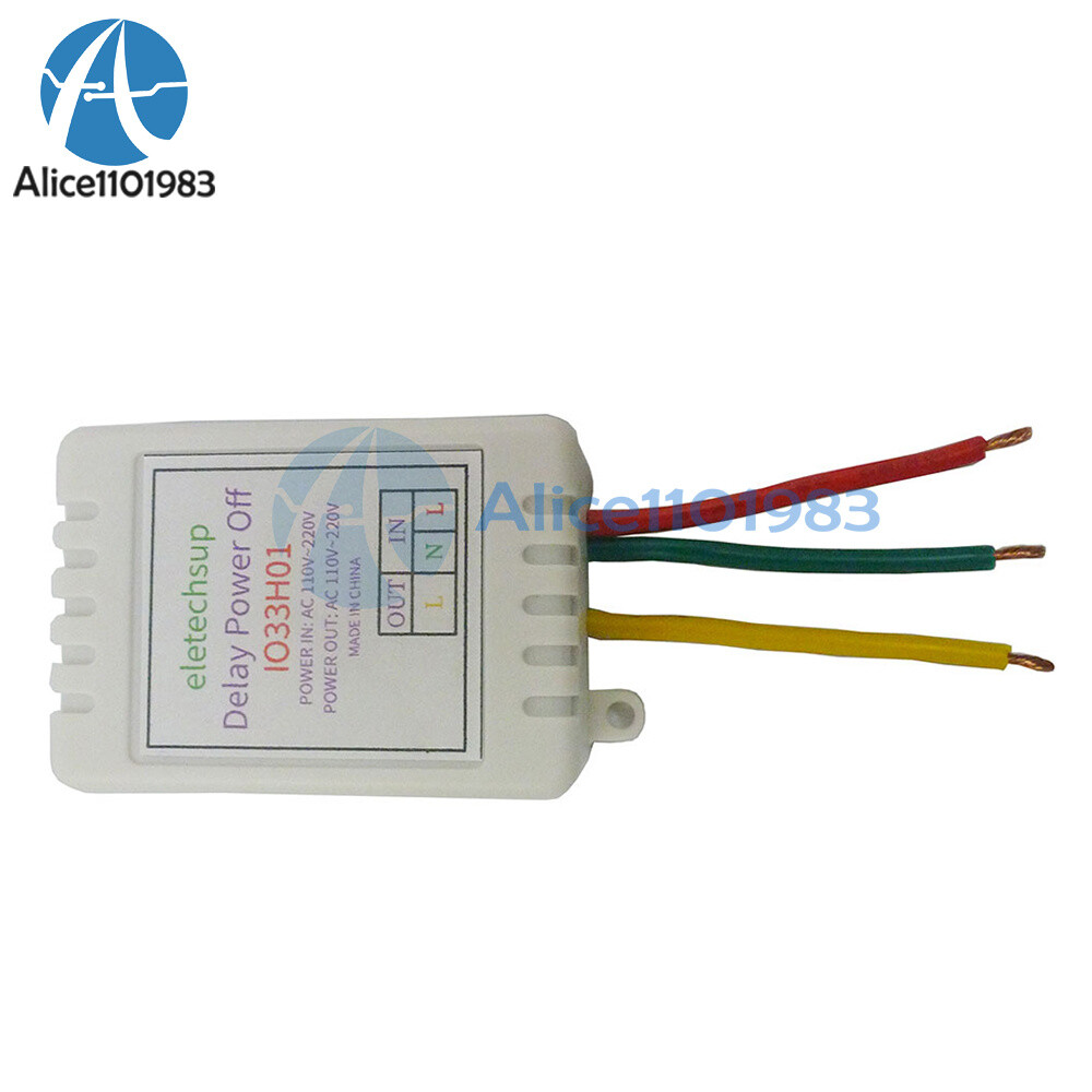 AC110-220V 7A 1 Channel Timer Adjustable Turn Off Delay Controller Module