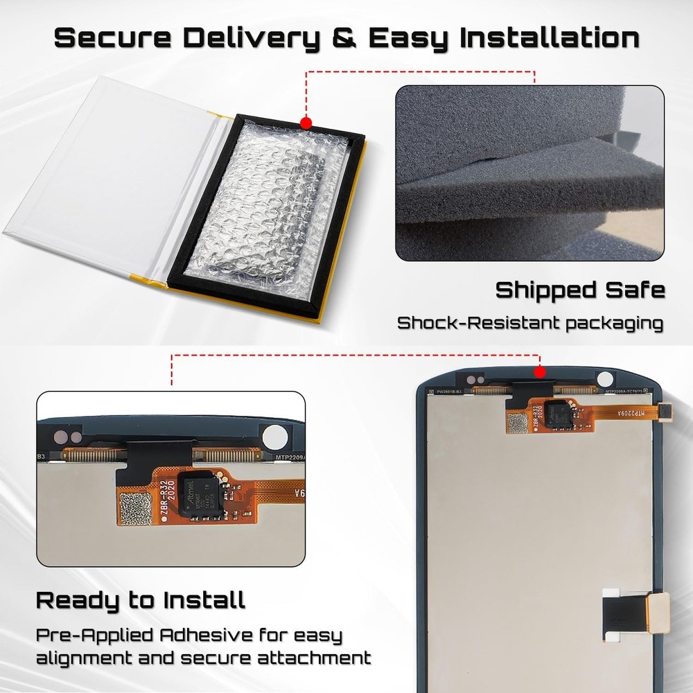 New LCD Touch Display Digitizer Replacement for ZEBRA TC77 Screen
