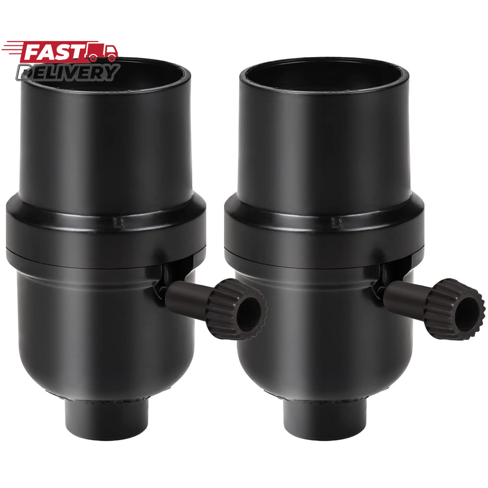 Venforze 3-Way Lamp Socket Replacement,E26 Base UL Listed, Turn Knob for Low-Med